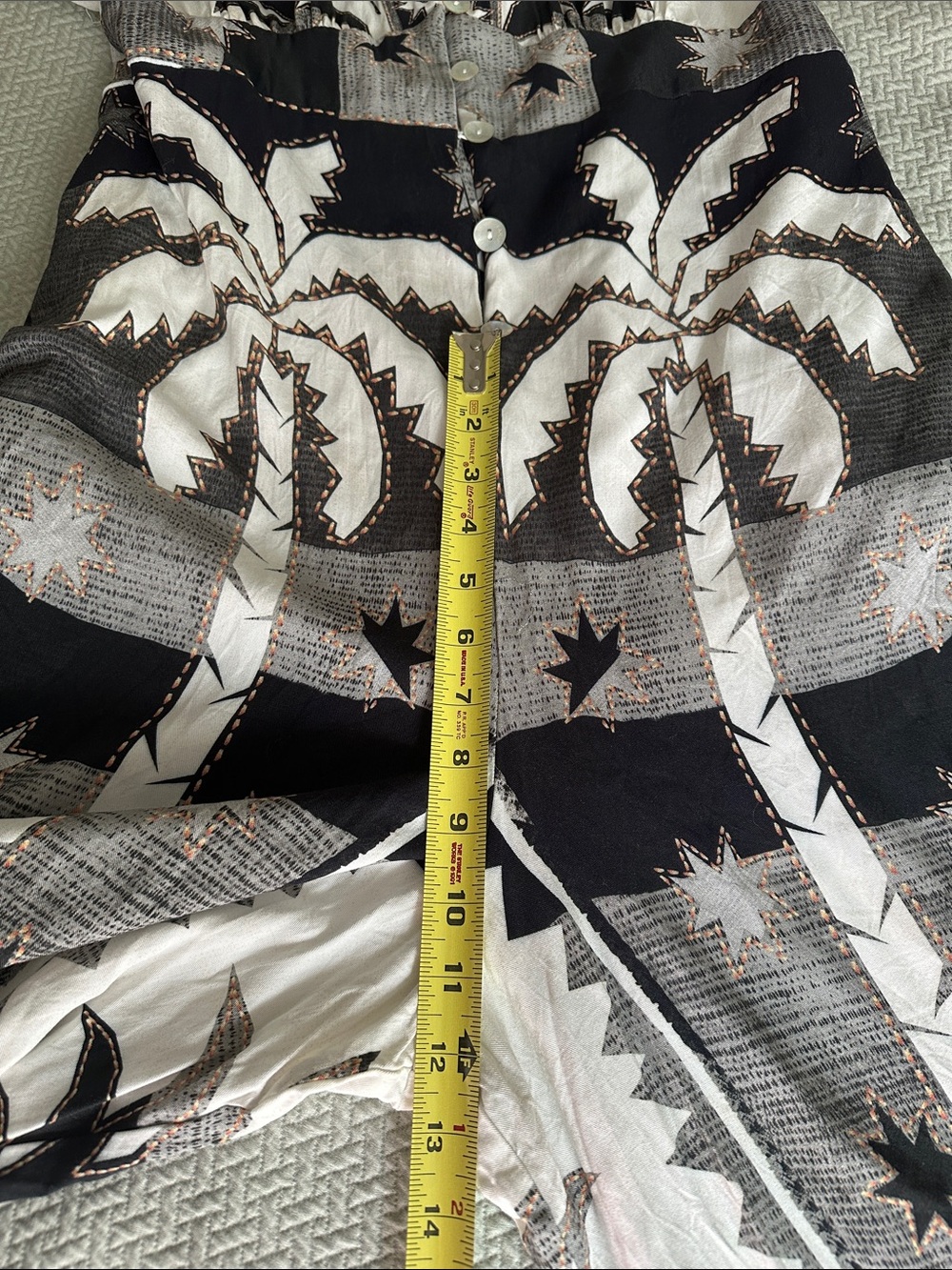 Rio x Anthropologie Sun Palm Tree Tropical Puff-Sleeve
Jumpsuit size XL - Picture 13 of 14